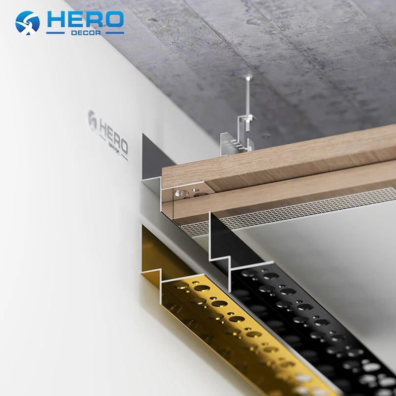 HM-P-270 aluminum wall angle shadow line installation and colors